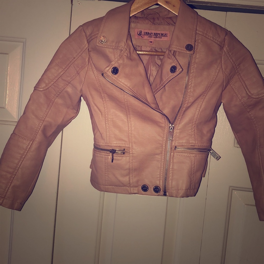 Kids Urban Republic Leather Moto Jacket